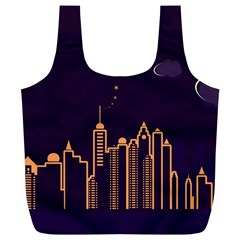 Skyscraper Town Urban Towers Full Print Recycle Bag (xl) by pakminggu