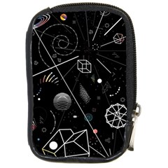 Future Space Aesthetic Math Compact Camera Leather Case by pakminggu