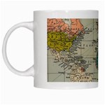 Vintage World Map White Mug Left