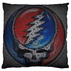 Grateful Dead Logo Standard Premium Plush Fleece Cushion Case (two Sides) by Cowasu