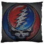 Grateful Dead Logo Large Premium Plush Fleece Cushion Case (One Side) Front