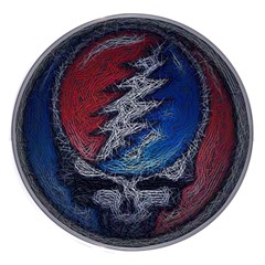 Grateful Dead Logo Wireless Fast Charger(white) by Cowasu