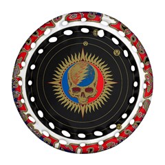 The Grateful Dead Round Filigree Ornament (two Sides) by Cowasu