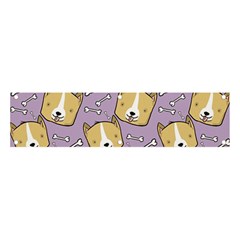 Corgi Pattern Banner And Sign 4  X 1  by Cowasu