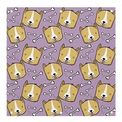 Corgi Pattern Banner And Sign 4  X 4  by Cowasu