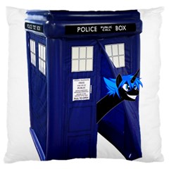 Tardis-doctor-who Standard Premium Plush Fleece Cushion Case (two Sides) by Cowasu