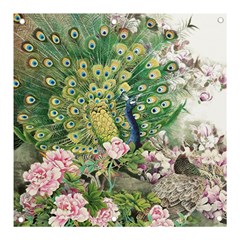 Peafowl Peacock Feather-beautiful Banner And Sign 3  X 3  by Cowasu