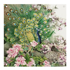 Peafowl Peacock Feather-beautiful Banner And Sign 4  X 4  by Cowasu