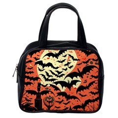 Bat Pattern Classic Handbag (one Side) by Valentinaart