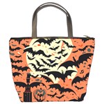 Bat pattern Bucket Bag Back