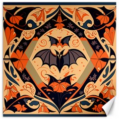 Bat Pattern Canvas 20  X 20  by Valentinaart