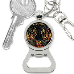 Tiger-predator-abstract-feline Bottle Opener Key Chain by Cowasu