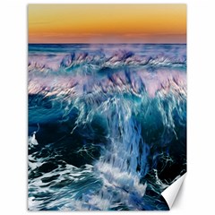 Sea-waves-ocean-water-beach-surf Canvas 18  X 24  by Cowasu