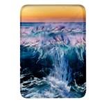 Sea-waves-ocean-water-beach-surf Rectangular Glass Fridge Magnet (4 pack) Front