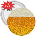 Bubble-beer 3  Buttons (10 pack)  Front