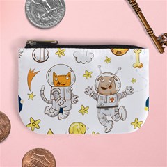 Astronaut-dog-cat-clip-art-kitten Mini Coin Purse by Sarkoni