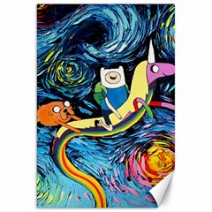 Cartoon Parody  Art Starry Night Van Gogh Canvas 20  X 30  by Sarkoni