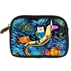 Cartoon Parody  Art Starry Night Van Gogh Digital Camera Leather Case by Sarkoni