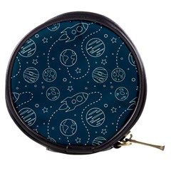 Space Seamless Pattern Mini Makeup Bag by Bedest