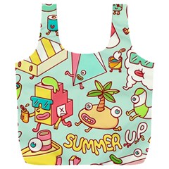 Summer Up Cute Doodle Full Print Recycle Bag (xxxl) by Bedest