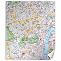 London City Map Canvas 8  X 10  by Bedest