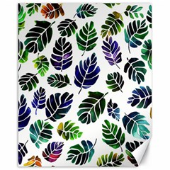 Leaves Watercolor Ornamental Decorative Design Canvas 16  X 20  by Ravend