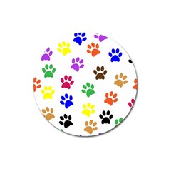 Pawprints-paw-prints-paw-animal Magnet 3  (round) by Ravend