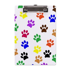 Pawprints-paw-prints-paw-animal A5 Acrylic Clipboard by Ravend