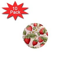 Strawberry Fruit 1  Mini Magnet (10 Pack)  by Bedest