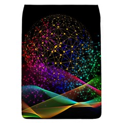 Particles Waves Line Multicoloured Removable Flap Cover (l) by Proyonanggan