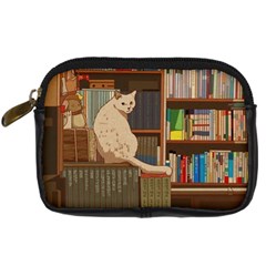 Library Aesthetic Digital Camera Leather Case by Sarkoni