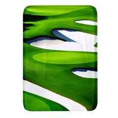 Golf Course Par Green Rectangular Glass Fridge Magnet (4 Pack) by Sarkoni