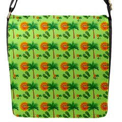 Summer Fun Pattern Flap Closure Messenger Bag (s) by LalyLauraFLM