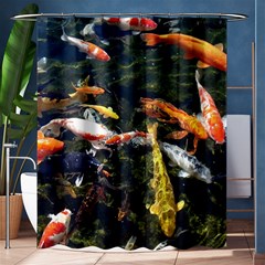 Koi Pond 3d Fish Shower Curtain 60  X 72  (medium)  by Grandong