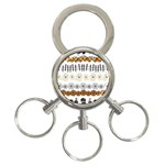 Halloween Holidays 3-Ring Key Chain Front