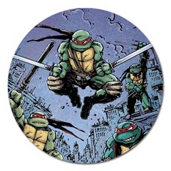 Teenage Mutant Ninja Turtles Comics Magnet 5  (round) by Sarkoni