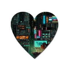 Video Game Pixel Art Heart Magnet by Sarkoni