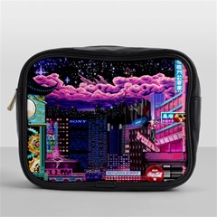 Retro City Pixel Mini Toiletries Bag (one Side) by Sarkoni