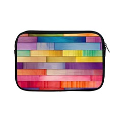 Rainbow Wood Apple Ipad Mini Zipper Cases by zappwaits