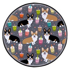 Welsh Corgi Dog Boba Tea Bubble Kawaii Wireless Fast Charger(black) by Grandong