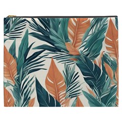 Colorful Tropical Leaf Cosmetic Bag (xxxl) by Jack14