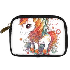 Baby Unicorn T- Shirt Colourful Bay Unicorn T- Shirt Yoga Reflexion Pose T- Shirtyoga Reflexion Pose T- Shirt Digital Camera Leather Case by hizuto