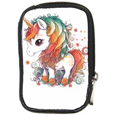 Baby Unicorn T- Shirt Colourful Bay Unicorn T- Shirt Yoga Reflexion Pose T- Shirtyoga Reflexion Pose T- Shirt Compact Camera Leather Case by hizuto