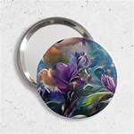 Abstract Blossoms  2.25  Handbag Mirrors Front