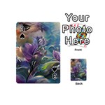 Abstract Blossoms  Playing Cards 54 Designs (Mini) Front - Spade3