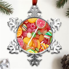 Aesthetic Candy Art Metal Small Snowflake Ornament by Internationalstore