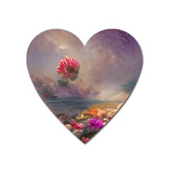 Floral Blossoms  Heart Magnet by Internationalstore