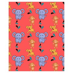 Elephant Monkey Dog Cartoon Drawstring Bag (small) by Pakjumat