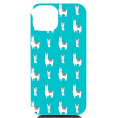 Lama Alpaca Animal Pattern Design Iphone 14 Black Uv Print Case by Pakjumat