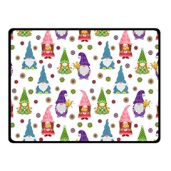 Gnomes Seamless Fantasy Pattern Two Sides Fleece Blanket (small) by Pakjumat